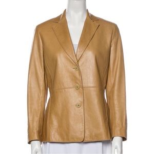 Vintage Lafayette 148 100% Leather Blazer